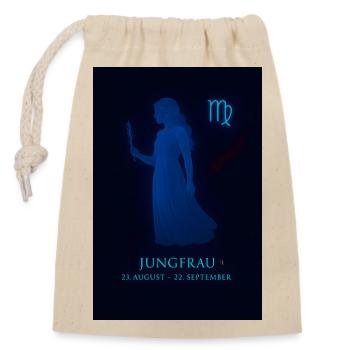 Virgo zodiac sign August 23rd – September 22nd - Closable cotton gift bag (14x20cm) - nature - Front