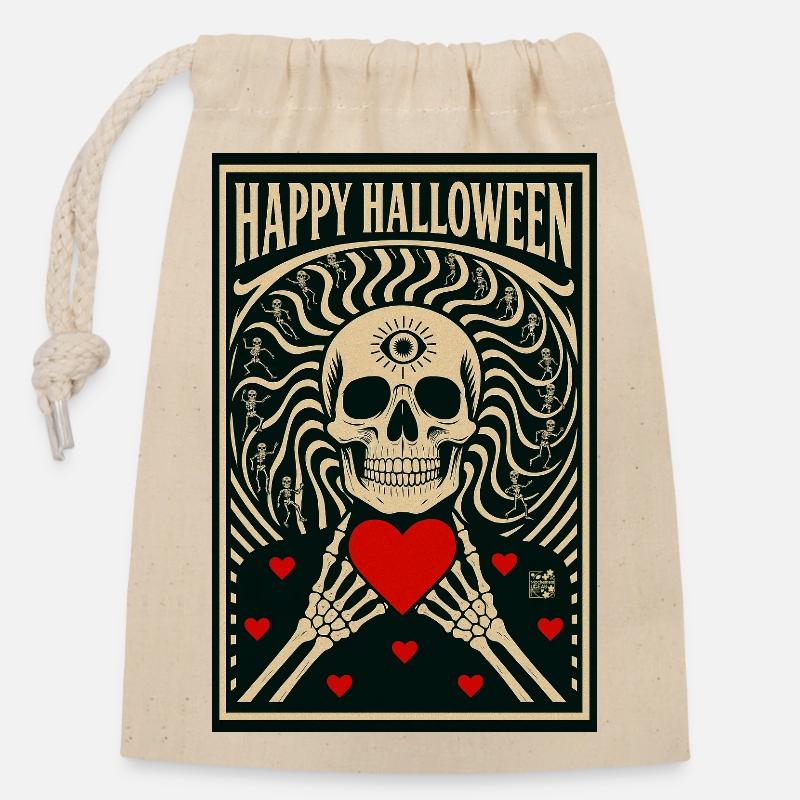 la_mort_vous_va_si_bien - Closable cotton gift bag (14x20cm) - nature