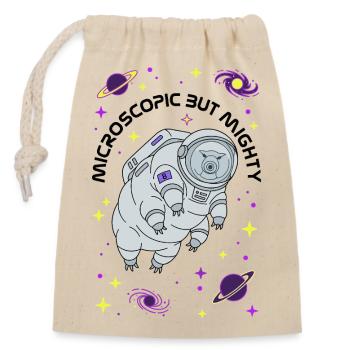 Microscopic But Mighty 8th Birthday Tardigrade - Closable cotton gift bag (14x20cm) - nature - Front