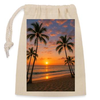 RockyZoo28 - Closable cotton gift bag (14x20cm) - nature - Front