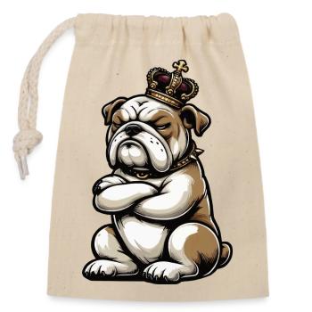 English Bulldog Bully Bully Owner Bullyfan - Closable cotton gift bag (14x20cm) - nature - Front