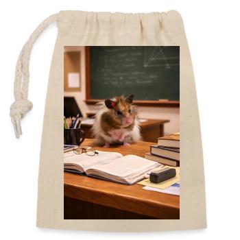 Chico 11: Professor - Verschließbarer Geschenkbeutel aus Baumwolle (14x20cm) - Natur - Vorne