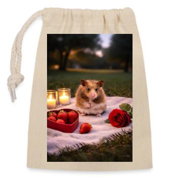 Chico 11: Valentinstag 2026 - Verschließbarer Geschenkbeutel aus Baumwolle (14x20cm) - Natur - Vorne