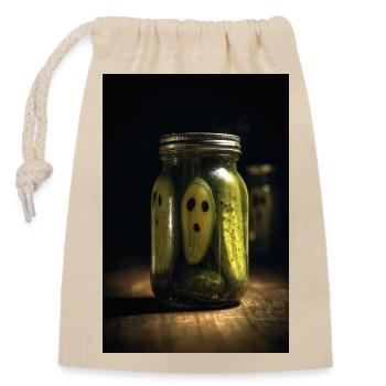 Fantômes dans un Pot - Sac cadeau en coton avec cordon (14 x 20 cm) - nature - Devant