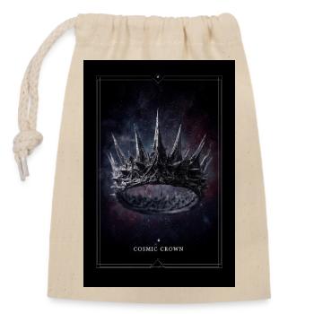 Couronne Cosmique : Nébuleuse à Pointes - Sac cadeau en coton avec cordon (14 x 20 cm) - nature - Devant