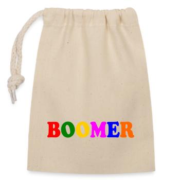 Boomer - Verschließbarer Geschenkbeutel aus Baumwolle (14x20cm) - Natur - Vorne