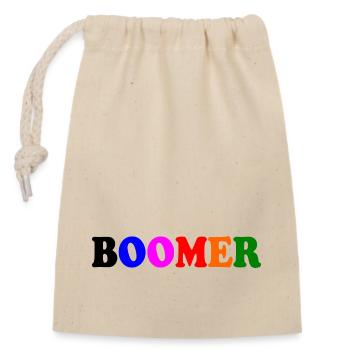 Boomer - Verschließbarer Geschenkbeutel aus Baumwolle (14x20cm) - Natur - Vorne