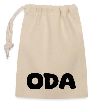 Nom - Oda - Sac cadeau en coton avec cordon (14 x 20 cm) - nature - Devant
