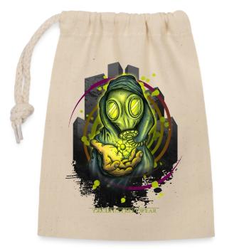 take your pills - Closable cotton gift bag (14x20cm) - nature - Front