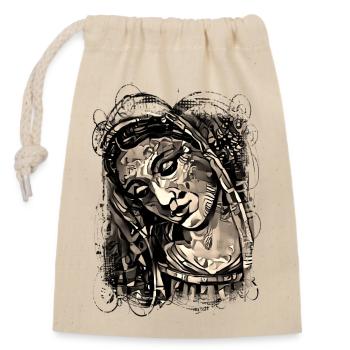 Jesus god gud Maria Madonna Mariana Virgin Mary - Closable cotton gift bag (14x20cm) - nature - Front