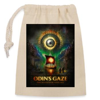 Odin's Gaze – The All-Seeing Eye - Closable cotton gift bag (14x20cm) - nature - Front