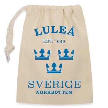 Lulea Sverige Suède - Sac cadeau en coton avec cordon (14 x 20 cm) - nature - Devant