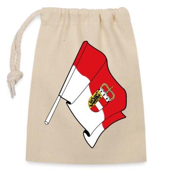 Drapeau de Salzbourg - Sac cadeau en coton avec cordon (14 x 20 cm) - nature - Devant