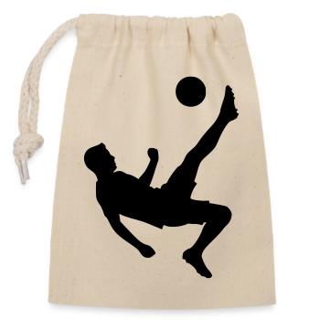 Footballer Jersey Coat of Arms Building Block - Closable cotton gift bag (14x20cm) - nature - Front
