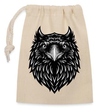 Griffon Falcon Maskottchen Logo Sportspiel - Verschließbarer Geschenkbeutel aus Baumwolle (14x20cm) - Natur - Vorne