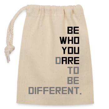 6061912 120269809 diversity - Closable cotton gift bag (14x20cm) - nature - Front