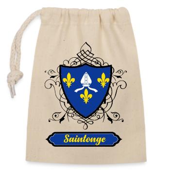 Saintonge - Verschließbarer Geschenkbeutel aus Baumwolle (14x20cm) - Natur - Vorne