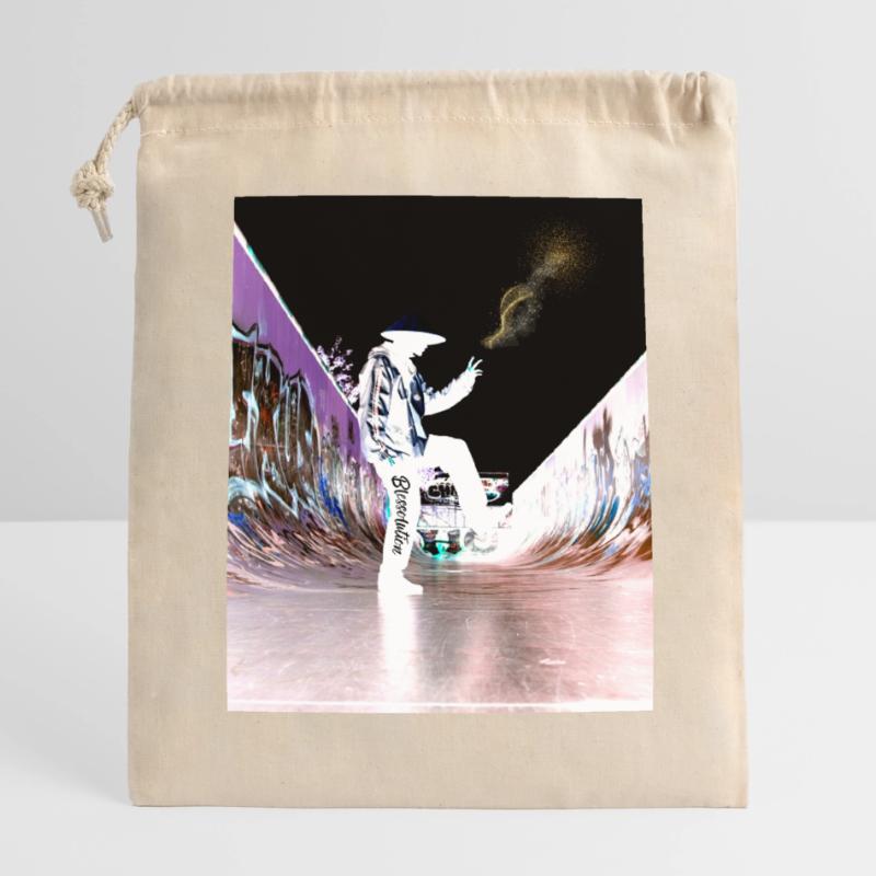 Blessolution « Équilibre » Sac cadeau en coton avec cordon (14 x 20 cm)