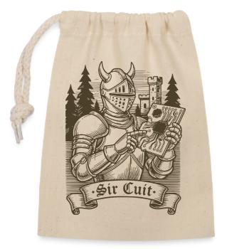 Sir Cle Knight Funny Renaissance Faire Men LARP - Verschließbarer Geschenkbeutel aus Baumwolle (14x20cm) - Natur - Vorne