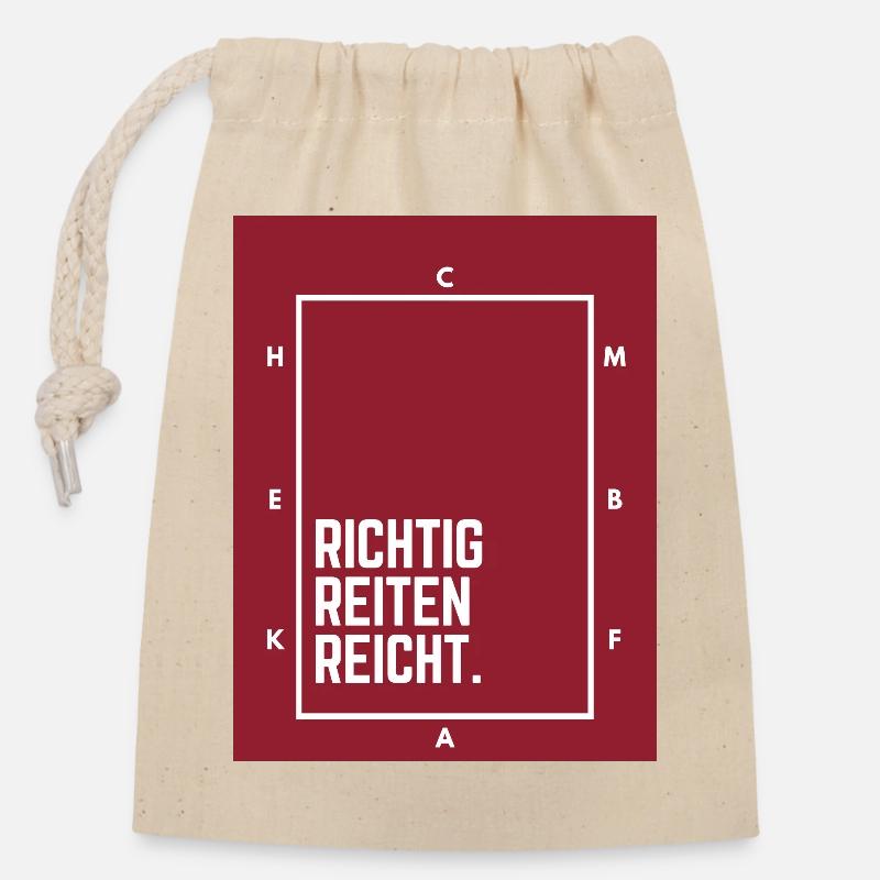 Il suffit de rouler correctement. - Sac cadeau en coton avec cordon (14 x 20 cm) - nature