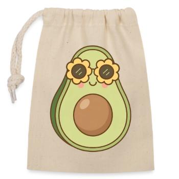 Avocado - Closable cotton gift bag (14x20cm) - nature - Front