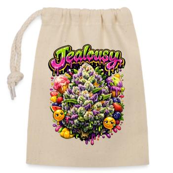 Jalousie Graffiti Art Print - Sac cadeau en coton avec cordon (14 x 20 cm) - nature - Devant