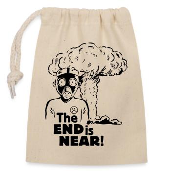 the end is near - anti nuclear energy - Verschließbarer Geschenkbeutel aus Baumwolle (14x20cm) - Natur - Vorne