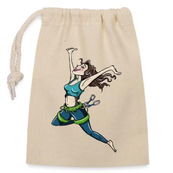 Ascension réussie - Sac cadeau en coton avec cordon (14 x 20 cm) - nature - Devant