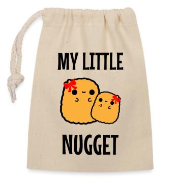 Little Nugget Onesie Baby boy girl unisex Clothes - Closable cotton gift bag (14x20cm) - nature - Front