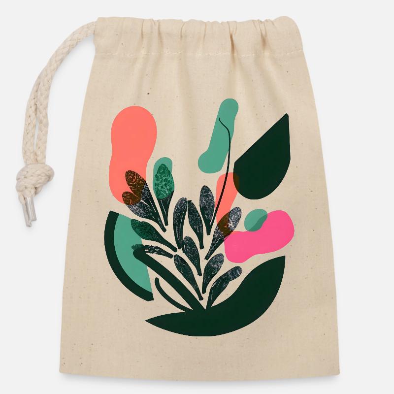Chromaflore (autres produits) - Sac cadeau en coton avec cordon (14 x 20 cm) - nature
