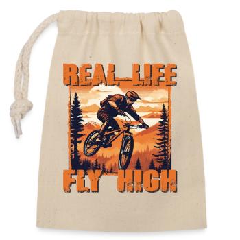 MTB 4 Vintage Orange - Verschließbarer Geschenkbeutel aus Baumwolle (14x20cm) - Natur - Vorne