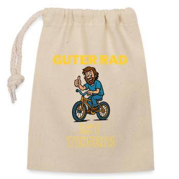 Good Bike Is Expensive Bike Humor - Closable cotton gift bag (14x20cm) - nature - Front