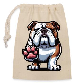English Bulldog Bully Bully Owner Bullyfan - Closable cotton gift bag (14x20cm) - nature - Front
