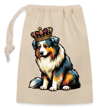 Australian Shepherd Aussie Aussie Owners Aussies - Closable cotton gift bag (14x20cm) - nature - Front