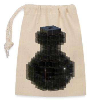Pitch Black T Shirt Crystal Elixir Wizard Craft - Closable cotton gift bag (14x20cm) - nature - Front