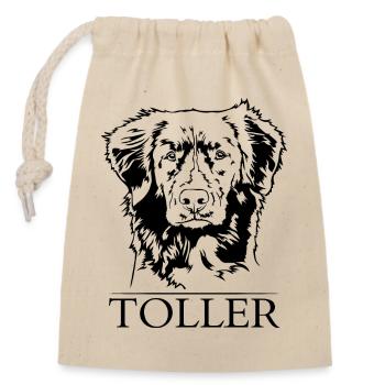 Nova Scotia Duck Tolling Retriever Toller Portrait - Verschließbarer Geschenkbeutel aus Baumwolle (14x20cm) - Natur - Vorne