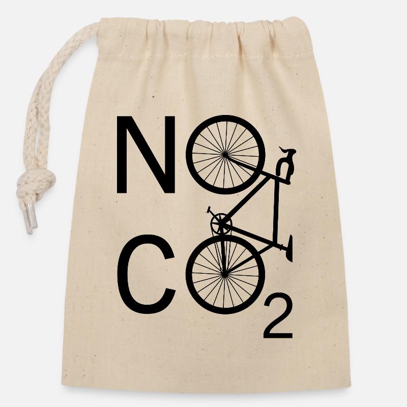 NoCo2 - Closable cotton gift bag (14x20cm) - nature