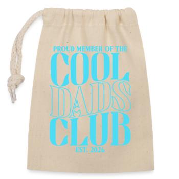 Club des papas cool - cadeau papa pour la fête des pères - Sac cadeau en coton avec cordon (14 x 20 cm) - nature - Devant