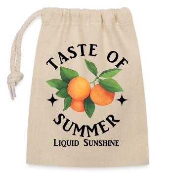 Oranges en Aquarelle sur Branche - Sac cadeau en coton avec cordon (14 x 20 cm) - nature - Devant