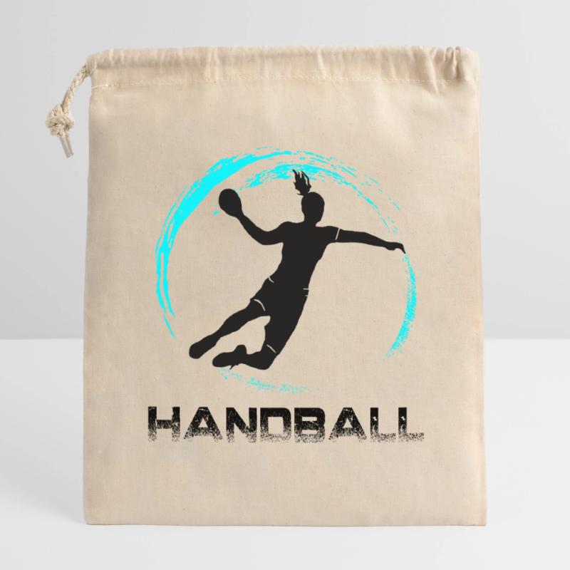 Handball Verschließbarer Geschenkbeutel aus Baumwolle (14x20cm)