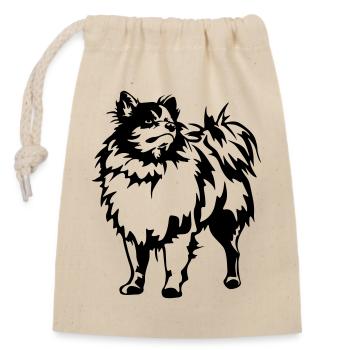 Sharp - Closable cotton gift bag (14x20cm) - nature - Front