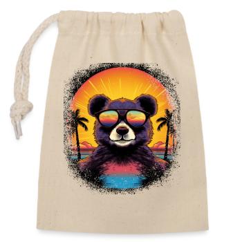 Fun Panda Panda Bear Sayings Geek Mammal Jokes - Closable cotton gift bag (14x20cm) - nature - Front