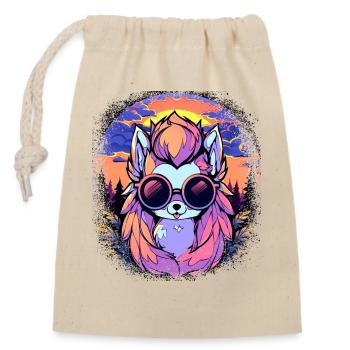 animal rights funny irish - Closable cotton gift bag (14x20cm) - nature - Front