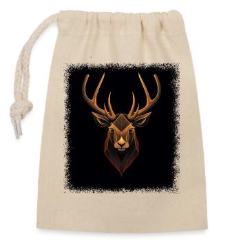 adorable reindeer winter funny quote gift idea - Verschließbarer Geschenkbeutel aus Baumwolle (14x20cm) - Natur - Vorne
