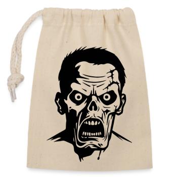 Zombie Undead Halloween Horreur - Sac cadeau en coton avec cordon (14 x 20 cm) - nature - Devant