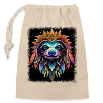 Désarmement Vert Paix Mondiale Hippie Pride Love - Sac cadeau en coton avec cordon (14 x 20 cm) - nature - Devant