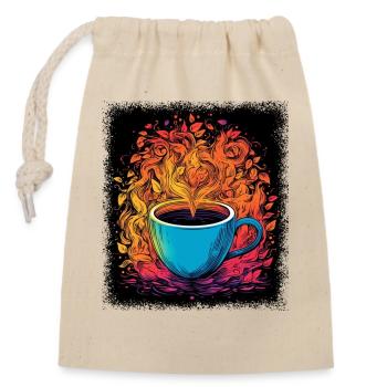 child 60s geek disarmament peace for paris - Closable cotton gift bag (14x20cm) - nature - Front