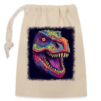 2004 green dino 2004 january bday costume tshirts - Verschließbarer Geschenkbeutel aus Baumwolle (14x20cm) - Natur - Vorne