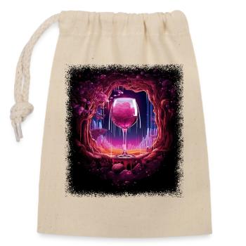 valentine april wine tshirts jokes gift - Verschließbarer Geschenkbeutel aus Baumwolle (14x20cm) - Natur - Vorne