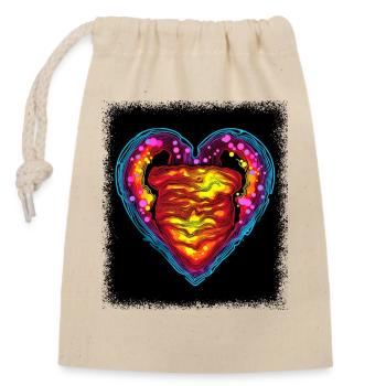 Alcoholic Barbeque Bratwurst Fun BBQ Season - Closable cotton gift bag (14x20cm) - nature - Front